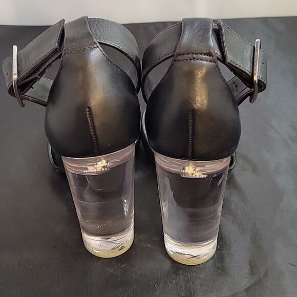 STEVE MADDEN MARGOT ANKLE STRAP CLEAR HEEL POINTED TOE WOMEN"S SHOE - Picture 7 of 15